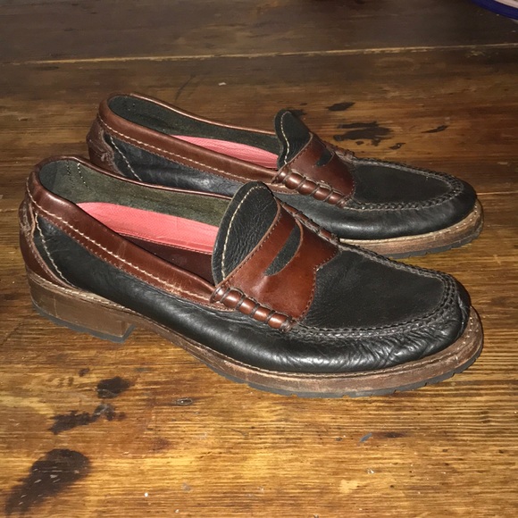 Hs Trask Bison Leather Penny Loafer 